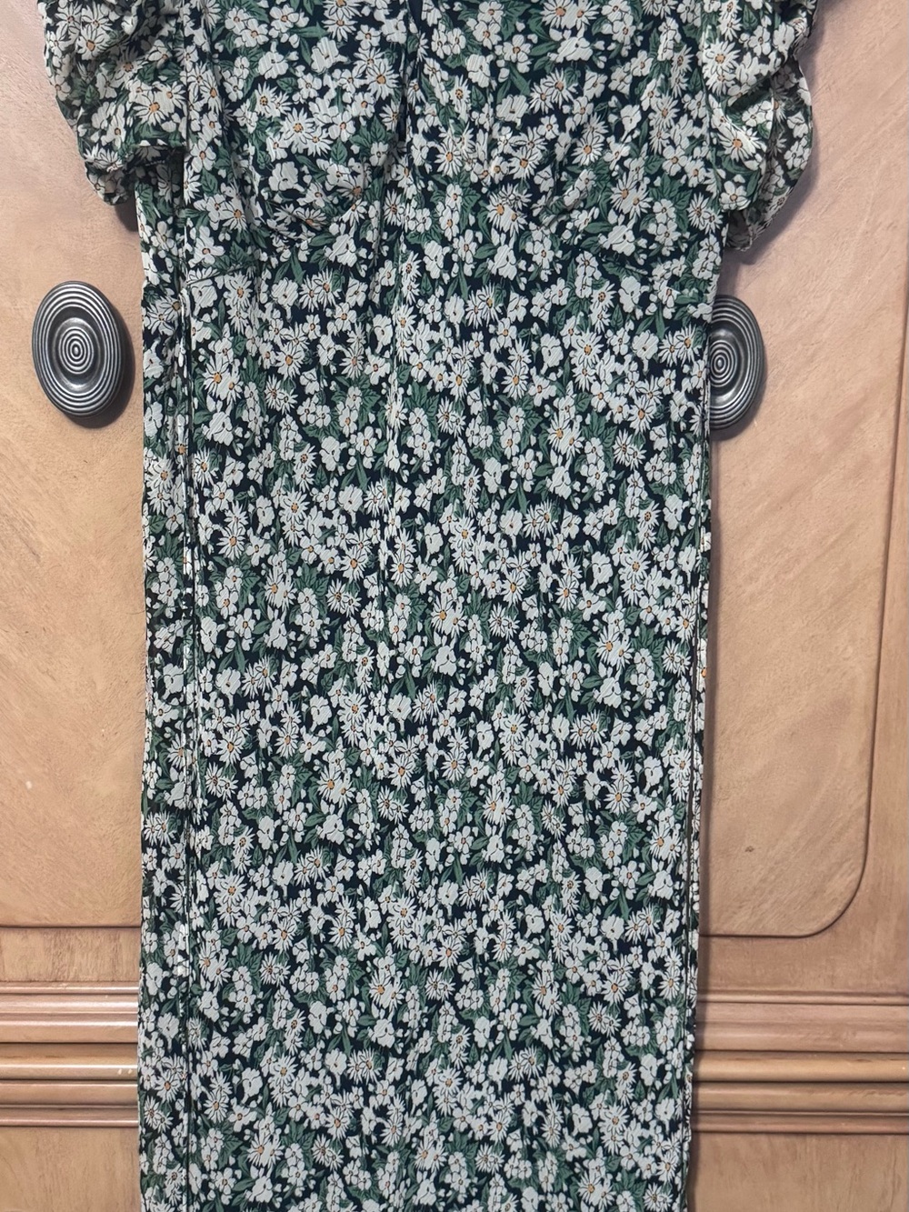 Primark Green and White Daisy Print Maxi Dress